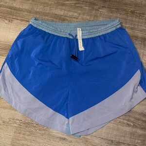 lululemon athletica Blue and Light Blue Athletic Shorts